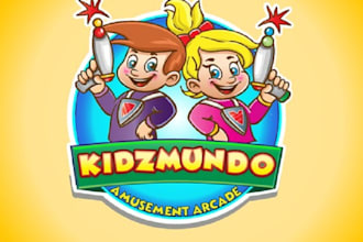 design extraordinary kids amusement center logo