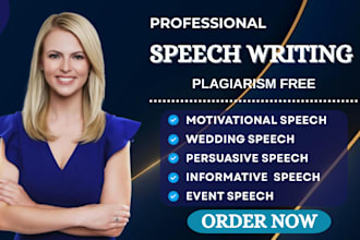 do speech writing, wedding speech, persuasive speech, informative speech, speech