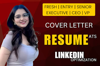 write and update ats resume and cover letter, linkedin