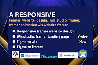 do responsive framer website design wix studio framer landing page wordpress