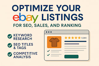 optimize your ebay listings for SEO, sales, and ranking