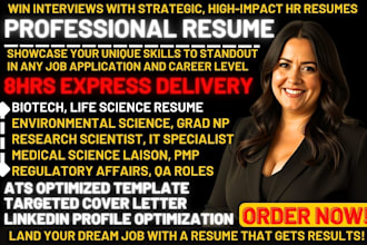 write life science resume clinical research biopharma engineer msl trial pmp CV