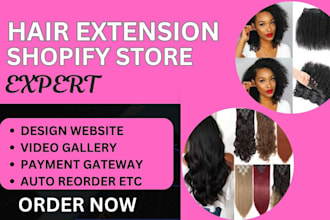design hair extensions shopify store hair extension website beauty website