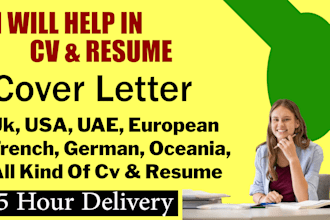 be your professional CV maker and resume maker in UK USA german europe writing