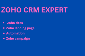 be your crm expert on zoho one zoho book zoho automation zoho campaign