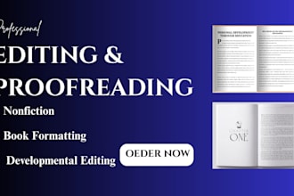 proofread, edit, format journal, developmental edit manuscript, ebook design