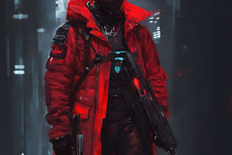 draw sci fi illustration for you