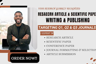 write and publish articles, conference paper, scientific paper in q1 q2 journal