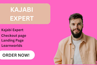 kajabi checkout page, kajabi expert, kajabi website, learnworlds landing page