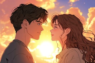 do comic book illustration for your comic or webtoon