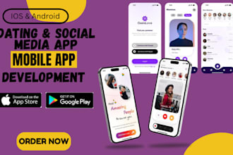 build dating app social chat app social media dating website and app development