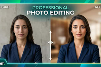 do professional photo editing, skin, airbrush clean