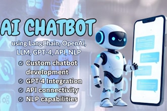 deploy ai chatbot using langchain, openai, llm, gpt 4, api, nlp