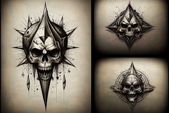 custom drawing your traditional or old school tattoo design