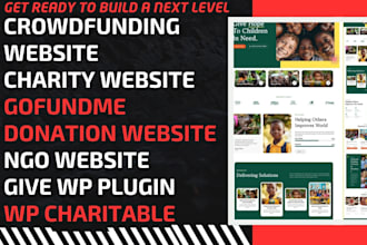 develop crowdfunding website charity website fundraising non profit website