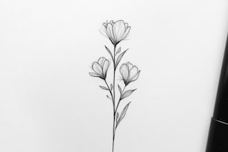 do your minimalist tattoo design in my art style