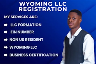 register wyoming llc, dissolve llc, get ein, itin, boi reprt, us llc, close ein