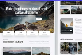 build travel booking website affiliate tour website or wix website redesign