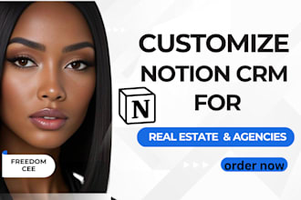 create custom notion templates and CRM setup for real estate marketing agencies
