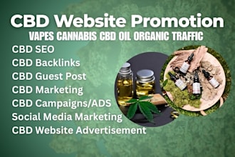 promote and advertise cbd website backlinks cannabis vapes hemp oil cbd SEO kush