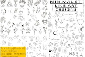 create a minimalist or tribal tattoo in my art style