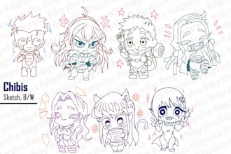 chibi character design for you