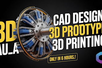 do 3d modeling product design and solidworks files for 3d printing and prototype