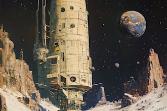 design a spaceship, sci fi, vehicle illustration and sci fi art