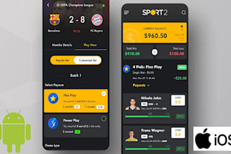 develop sport bet app sport bet website crypto bet app saas app bet app design