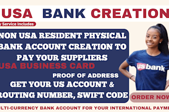 create USA physical bank account for non residents, llc owners proof of address