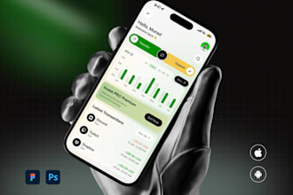 create crypto wallet app design, mobile app wallet ui ux design ios, android app