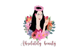 make a unique and luxurious cosmetics makeup beauty salon spa logo design