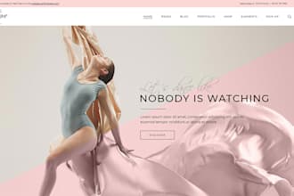 do ballet school dance studio website design
