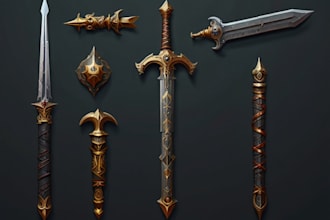 design your fantasy and dnd weapons