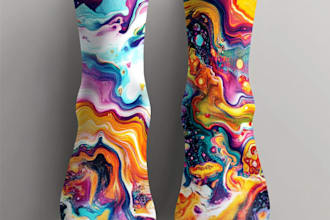 design custom sneakers socks for your brands and streetwear