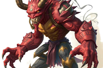 create realistic character and creature concept art