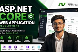 develop custom asp net core web application, CRM or erp software