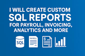 create custom sql reports and queries for your database