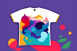 design modern abstract art for your clothing brand, t shirt