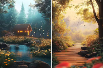 create realistic oil paintings, digital landscapes and artwork