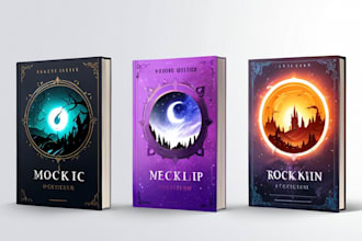create artistic fantasy book cover design
