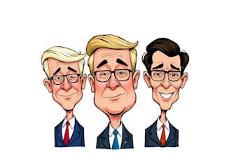 draw political caricature and cartoon
