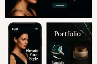 build a custom responsive website with luxurious UX design