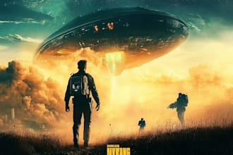 make a sci fi illustration for you