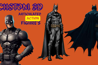 3d articulated model 3d action figure articulate action figure 3d printing