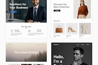 build a responsive custom website with HTML5, css3, js, php