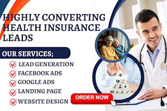 generate health insurance leads medicare landing page medicare website via ads