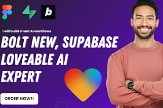 build lovable ai, lovable dev, bolt new ai, loveable app react js supabase