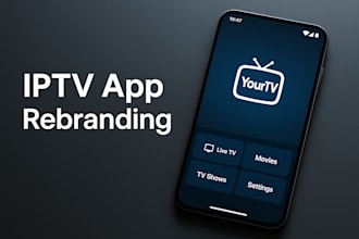 rebrand your iptv android or IOS app like tivimate or smarters with admin panel