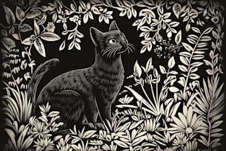 make any floral, animal or botanical art
